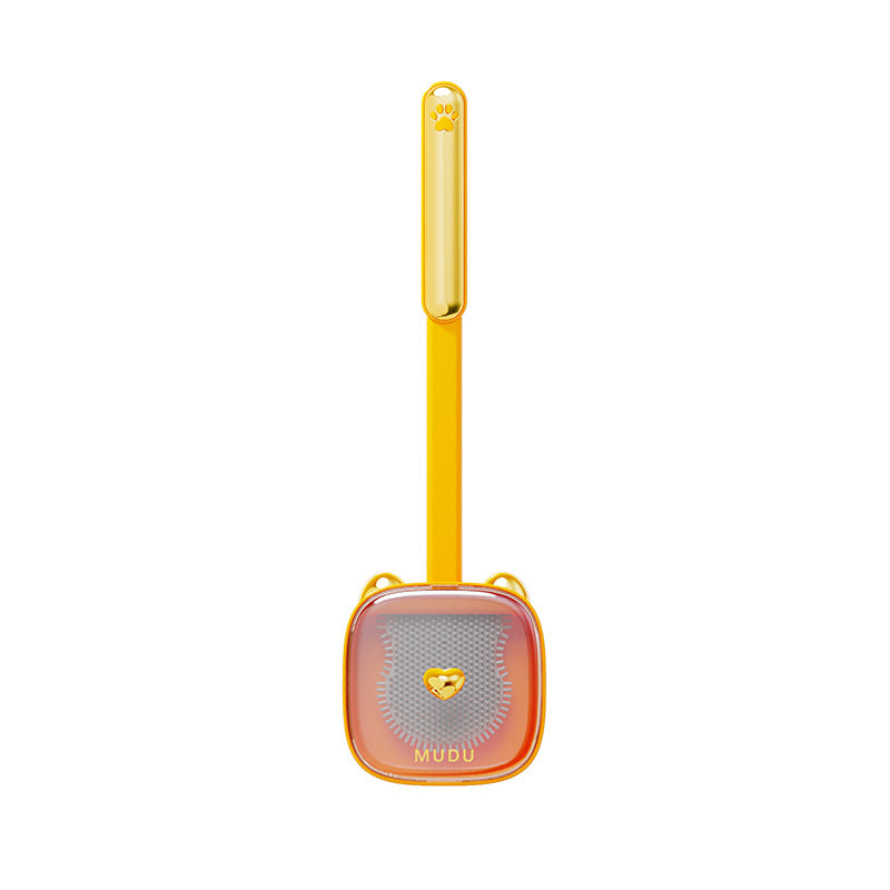 cat-themed wall mounted toilet brush set, view 3 - MRSLM