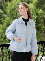blue short cotton coat, view 3 - MRSLM