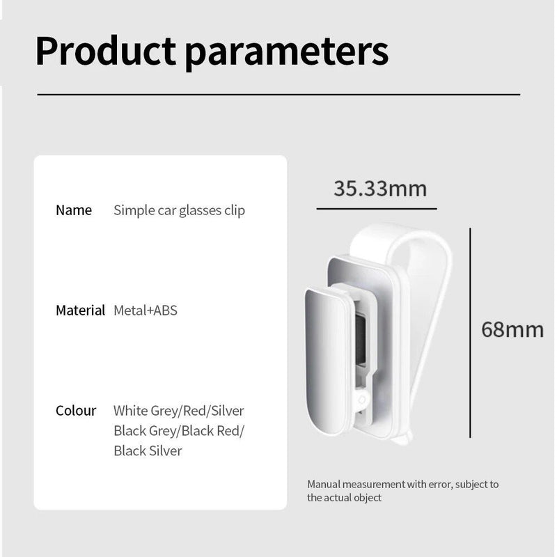 Car visor sunglasses and card holder, view 18 - MRSLM