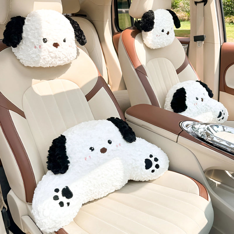 cartoon animal car neck and lumbar support pillow set, view 10 - MRSLM