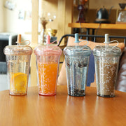kawaii bubble tea water bottle, view 9 - MRSLM