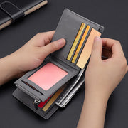 men's PU leather business wallet, view 5 - MRSLM