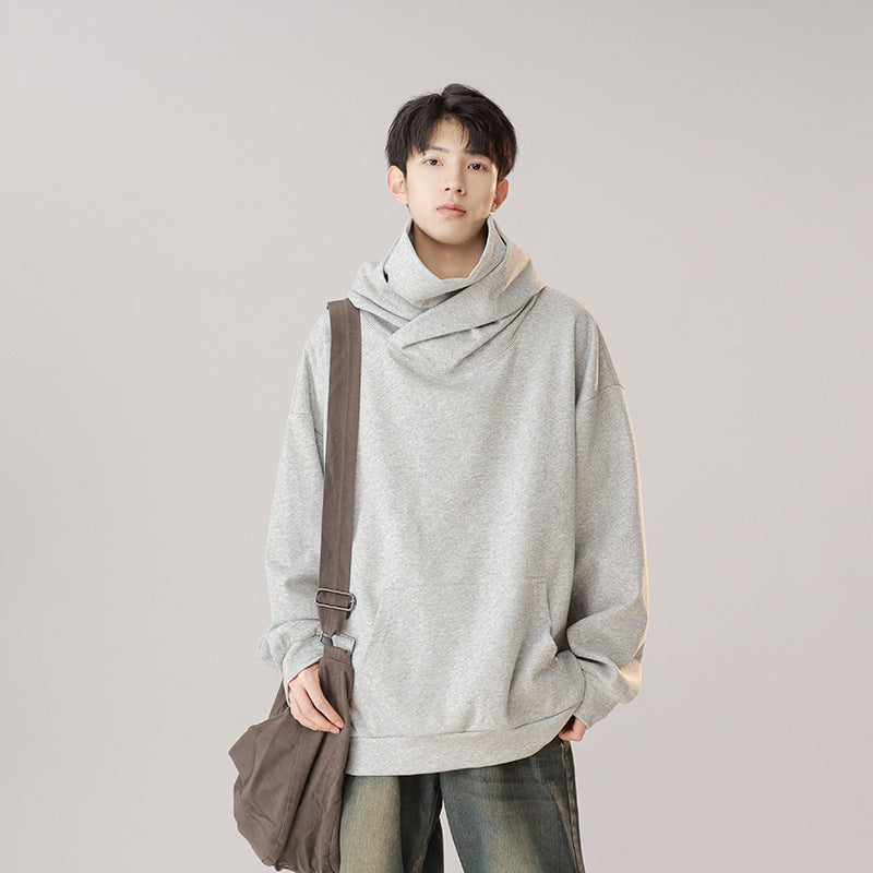 hooded turtleneck workwear sweater, view 6 - MRSLM