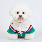 cozy winter fleece dog coat, view 3 - MRSLM