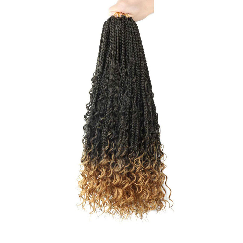 three-strand braid crochet hair, view 7 - MRSLM