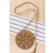 Bohemian round straw crossbody bag, view 4 - MRSLM