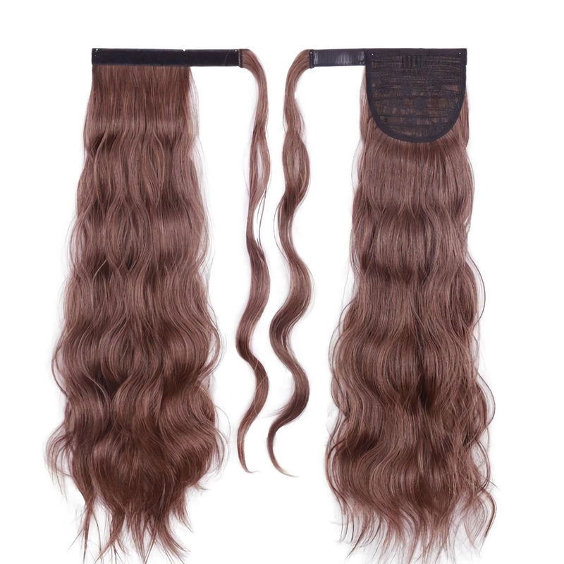 blonde wavy clip-in ponytail extension, view 14 - MRSLM