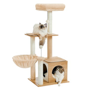 Modern cat tree tower, view 2 - MRSLM
