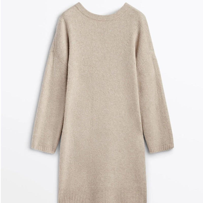 flowy knot design dress, view 6 - MRSLM