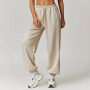 high waisted loose fit sweatpants, view 3 - MRSLM