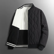 Men's reversible plaid baseball collar jacket, view 8 - MRSLM