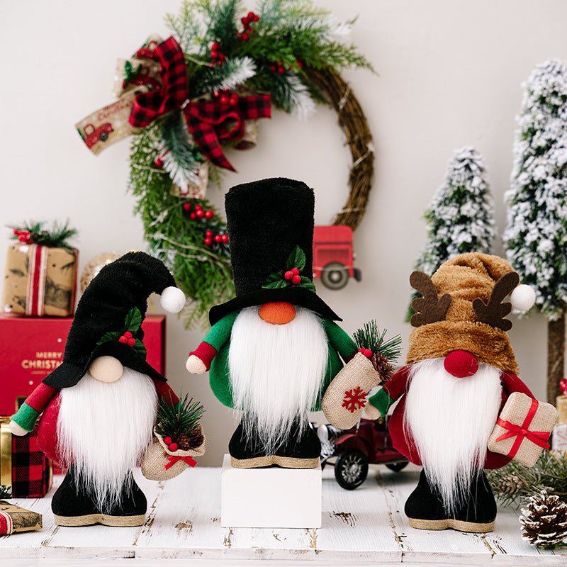 Plush Christmas Gnome Doll, 12 Inch
