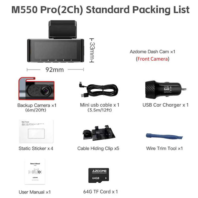 4k dash cam, view 2 - MRSLM