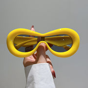 retro oval sunglasses, view 4 - MRSLM