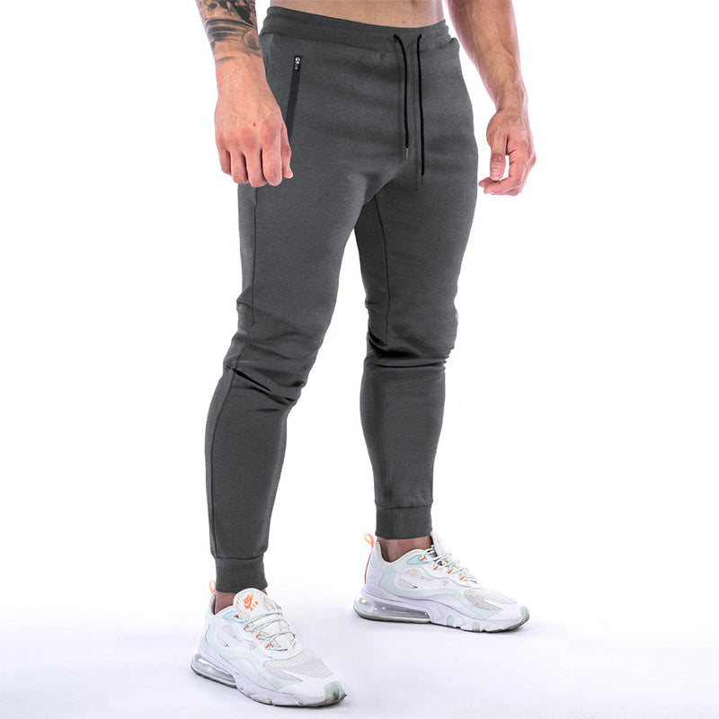 Sports Trousers Men's Solid Color Fitness