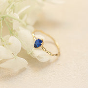 water drop zircon sterling silver ring - MRSLM
