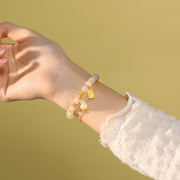 hetian jade silver gourd double bracelet - MRSLM