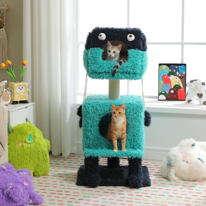 monster-themed cat tree tower - MRSLM