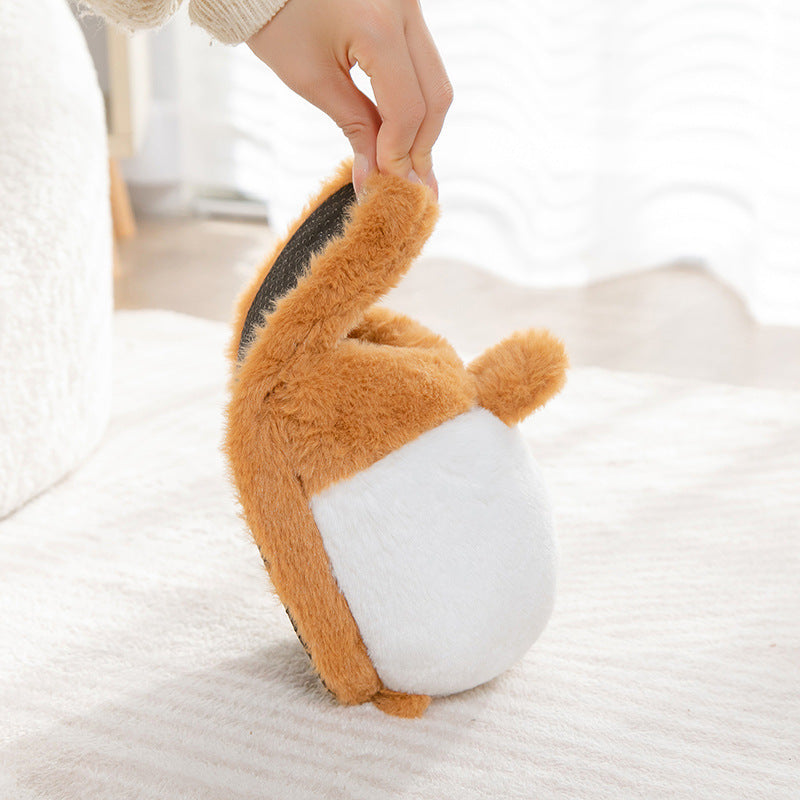 cute animal plush indoor slippers, view 7 - MRSLM