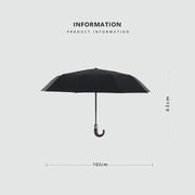 automatic wooden handle umbrella, view 10 - MRSLM