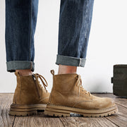 men's vintage leather ankle boots, view 10 - MRSLM