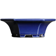 purple sand hexagonal ceramic flowerpot, view 5 - MRSLM