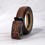 men's crocodile pattern PU belt, view 7 - MRSLM