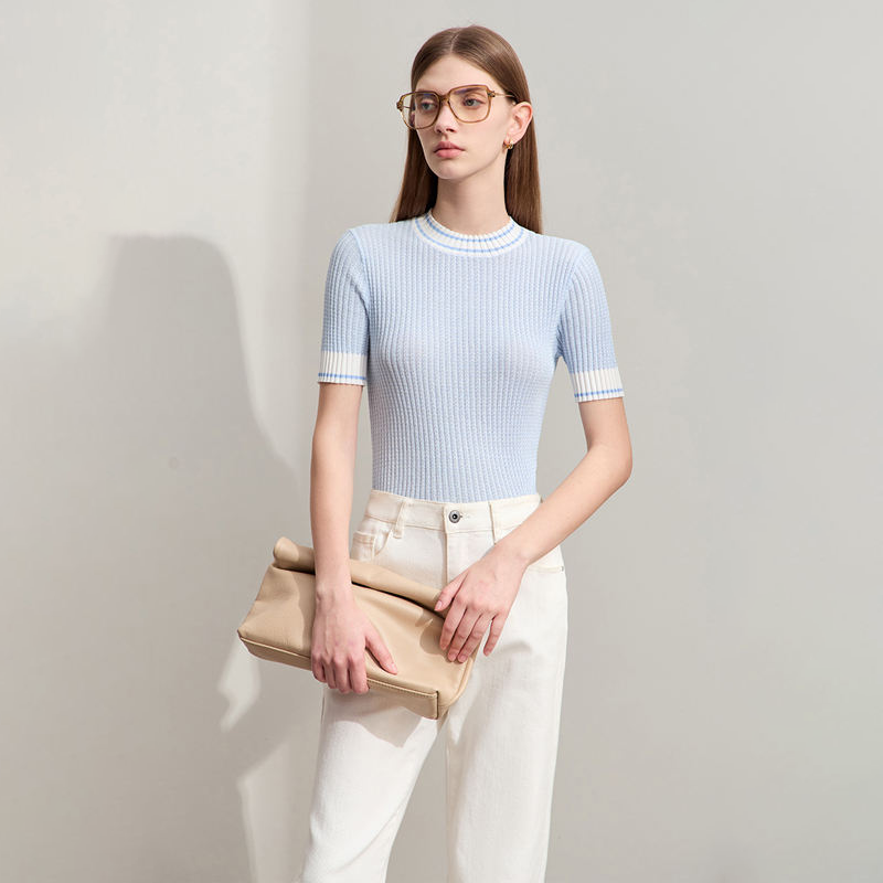 jacquard knit top - MRSLM
