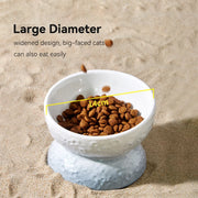 planet shape ceramic pet bowl, view 8 - MRSLM