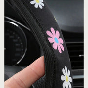 floral print 38cm steering wheel cover, view 4 - MRSLM