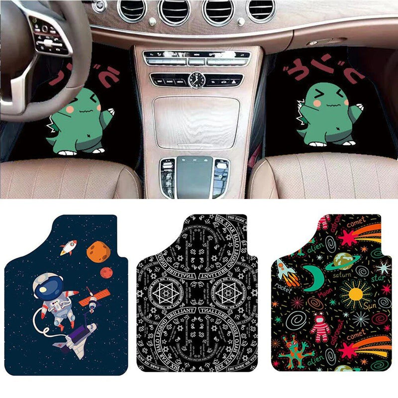 cartoon pattern car floor mats, view 8 - MRSLM