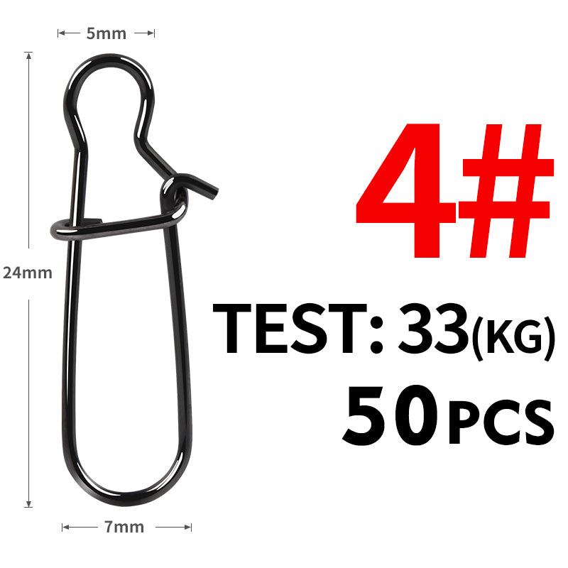 stainless steel fishing swivel snap connectors, view 3 - MRSLM