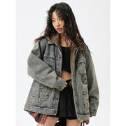 women's denim coat, view 2 - MRSLM