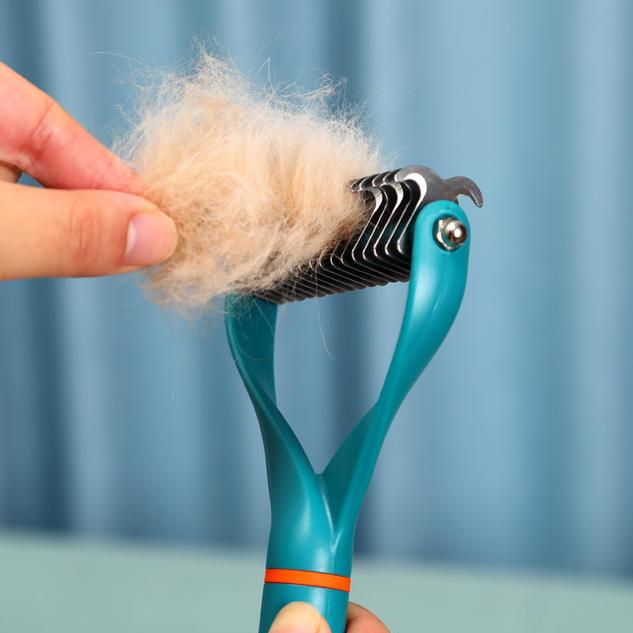 double-sided pet fur knot cutter comb - MRSLM