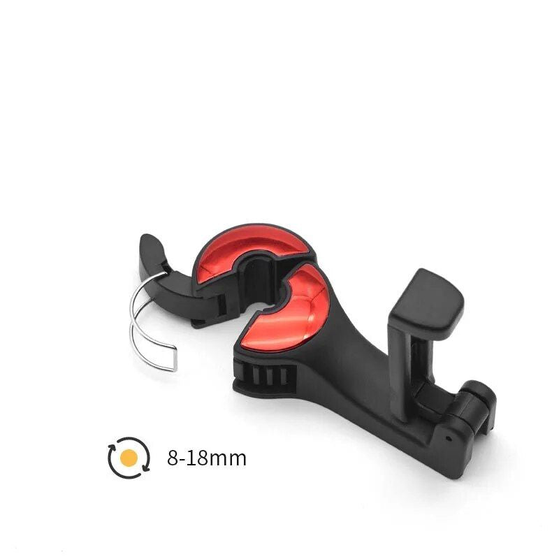 rotatable car headrest hook with phone holder, view 9 - MRSLM