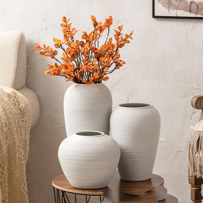 ceramic dried flower vase, view 5 - MRSLM