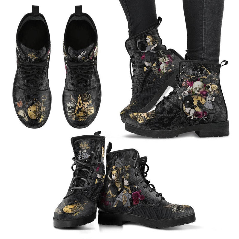 Printed lace-up high-top boots, view 7 - MRSLM