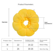 yellow sunflower cat collar, view 7 - MRSLM