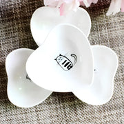 ceramic peach heart pet bowl, view 10 - MRSLM