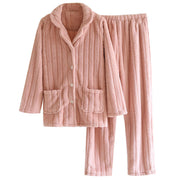 His and hers flannel pajama set, view 9 - MRSLM