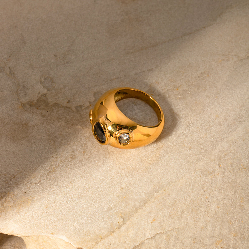 black diamond ring, view 8 - MRSLM