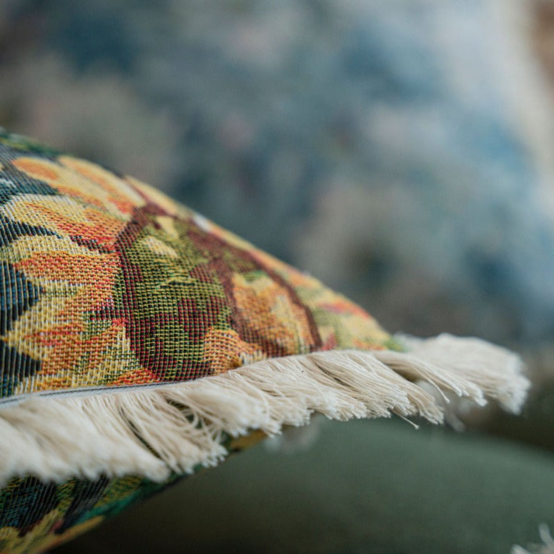 jacquard floral cushion cover, view 11 - MRSLM