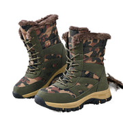 Army green camouflage snow boots, view 3 - MRSLM