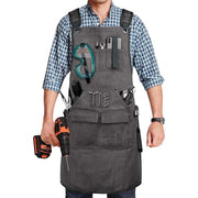 Canvas work apron for kitchen, garden and workshop, view 4 - MRSLM