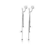 simple sterling silver earrings, view 2 - MRSLM