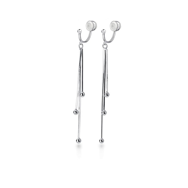 simple sterling silver earrings, view 2 - MRSLM
