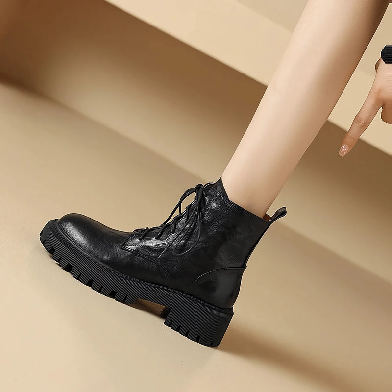 high heeled lace-up ankle boots for women, view 8 - MRSLM