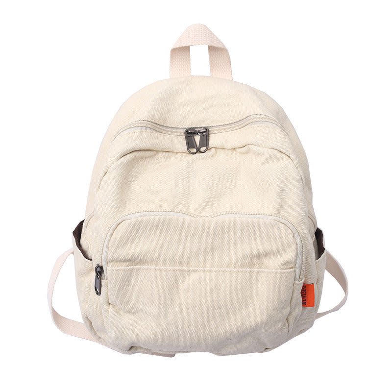 retro wash canvas backpack, view 6 - MRSLM