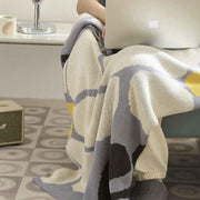 Pastoral floral leaves cotton throw blanket, view 8 - MRSLM