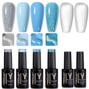 6pcs gel nail polish set - MRSLM